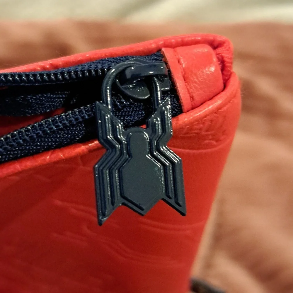 MARVEL Spider-Man Red & Blue Embossed Pouches Far From Home Movie Bags (2)